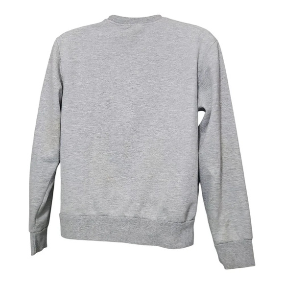 Disney‎ Christmas Mickey & Pluto Gray Crew Neck Sweatshirt Small - Picture 2 of 6